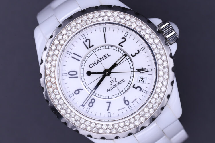 Chanel J12 Automatic H0969 White Ceramic Diamonds Bezel _ From 1st Owner _ Top Conditions