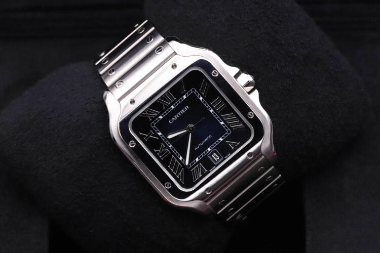 Cartier Santos De Cartier Wssa0030 Blue _ Box & Papers From 01/2022 _ Top Conditions