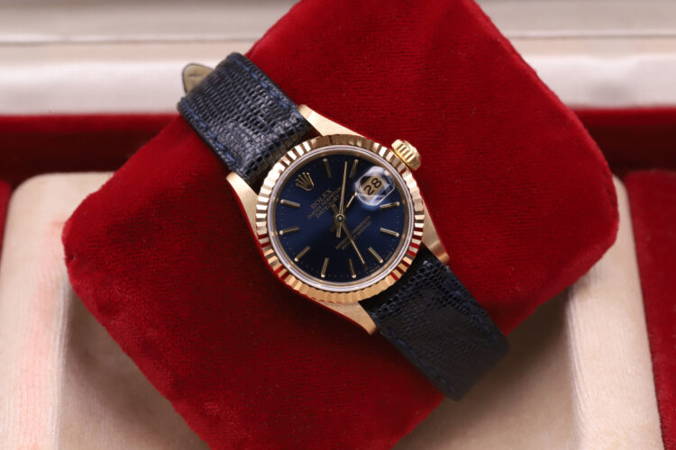 Rolex Lady-Datejust 26 69178 Lady Blue _ With Box From About 1990 _ Top Conditions