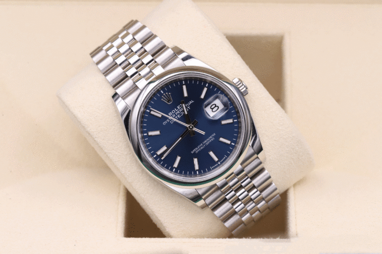 Rolex Datejust 36 126200 Blue Jubileè _ Italian Full Set From 01/2021 1st Owner _ Untouched
