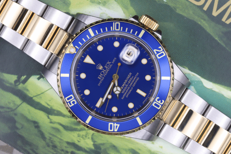 Rolex Submariner Date 16613 Blue Tritium _ Full Set From 08/1992 _ Amazing Conditions