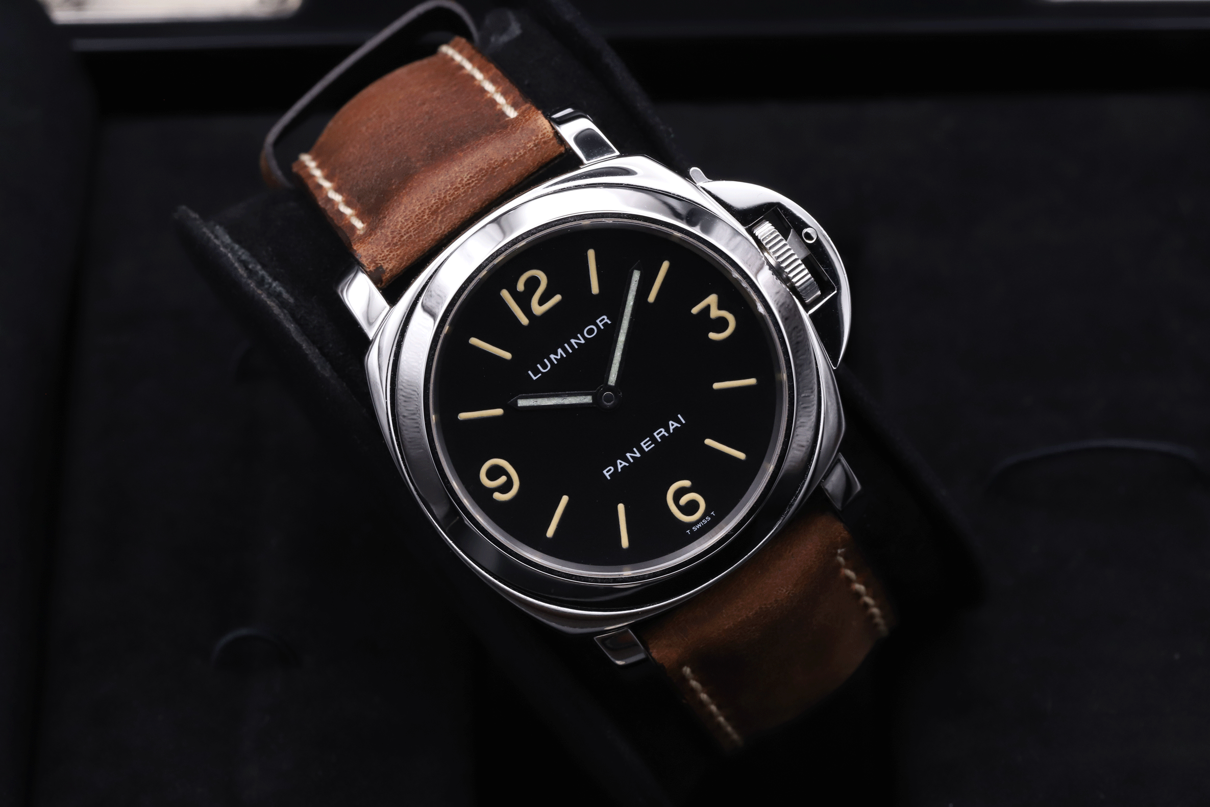 Panerai Luminor Base Pam00002 Tritium Cream Indexes _ Full Set From 10/1999 _ Perfect Conditions